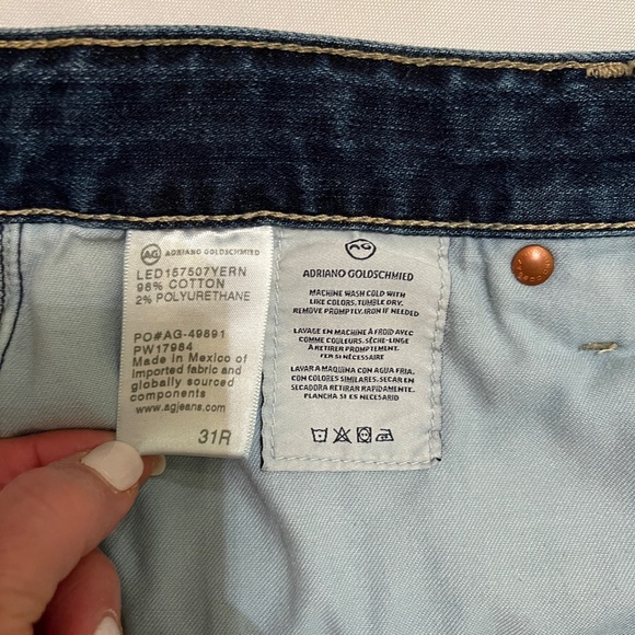 AG Adriano Goldschmied Ex Boyfriend Slim Slouchy Jeans size 31R - Picture 9 of 16